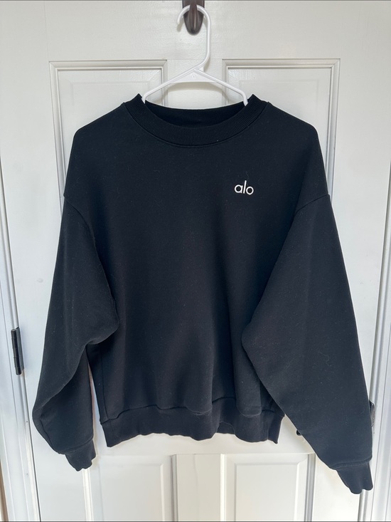 ALO Yoga Sweaters - ALO Yoga Accolade Crew Neck Pullover- Black
